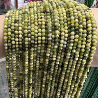 Perles en pierre naturelle facettées de 2 mm, 3 mm, 4 mm, pierres précieuses en cristal vert turquoise, perles en vrac pour la fabrication de bijoux