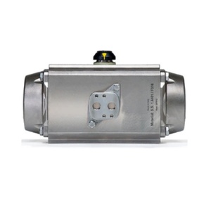 Válvula de Bola Tipo O de Plástico Revestido Wuzhong G4100 Equipada con Actuador para Tuberías Industriales en Condiciones de Trabajo - Product Image 3