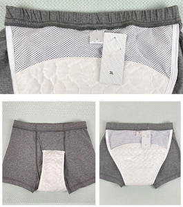 尿失禁大人のおむつパンツ洗える側漏れ看護パンツ再利用可能な防水おむつ - Product Image 5