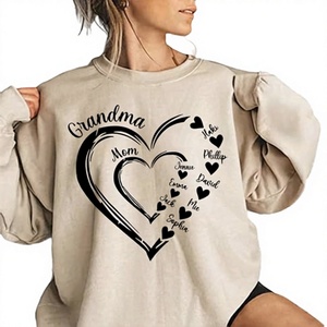 Sudadera con Capucha de Primavera de Alta Calidad, Personalizada, 100% Algodón, Felpa, Corte Holgado, Estilo Urbano, con Estampado de Letras, para Hombre - Product Image 2