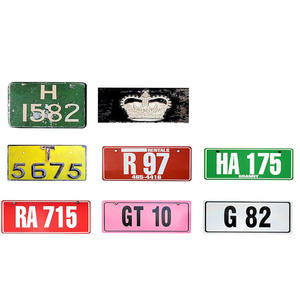 Placas de matrícula de Saint <span class=keywords><strong>Kitt</strong></span> y Nevis Placas de matrícula de aluminio de coche sublimación en blanco en relieve personalizadas - Product Image 3