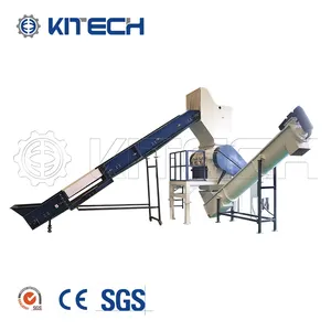 Kitech Waste Plastic PP PE LDPE AG Films Ton Bags Crushing Machine