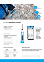 Digital Mortar Rebound Tester HT20-A High Accuracy 1% IP55 Protection Non Destructive Tester for Masonry Wall Mortar