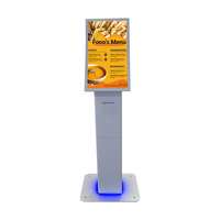 Máquina de Kiosco de Autoservicio con Pantalla Táctil Curva de 23.6 Pulgadas para Pedidos de Comida Rápida y Pago, con Impresora y Escáner de Códigos QR