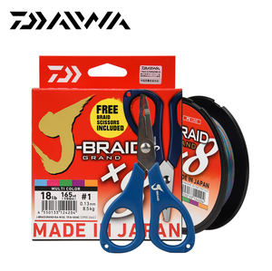 DAIWA-sedal trenzado J-BRAID GRAND X8, 150m/300m, PE con tijeras Extra, <span class=keywords><strong>verde</strong></span>, multicolor, hecho en Japón, novedad - Product Image 1
