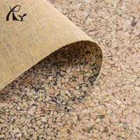 Kulit PU Motif Kayu Alami Beraroma 0.5mm untuk Penutup Kabinet Furnitur, Alas Meja, Dekorasi Rumah