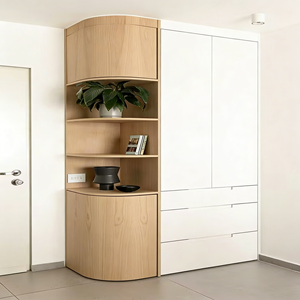 Armario de Madera Maciza Moderno y Sencillo Personalizado BALOM con Estante de Exhibición, Juego de Muebles para Dormitorio, Armario de Gran Capacidad - Product Image 4