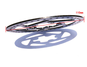 Nouveau disque de <span class=keywords><strong>frein</strong></span> de roue arrière de 110 mm pour <span class=keywords><strong>scooter</strong></span> électrique Xiaomi M365 avec vis, pièces de rechange, <span class=keywords><strong>frein</strong></span> à disque de <span class=keywords><strong>scooter</strong></span> électrique - Product Image 3