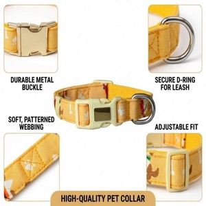 Kalung Anjing YG-113 Bahan Polyester Bernapas Motif Kartun Sport Fashion Personalisasi Gambar Anak Anjing - Product Image 2