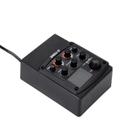 Accordeur LCD avec Effets Réverbération/Délai/Chorus/Largeur Préampli Guitare Acoustique GT-6 Micro Piézo Égaliseur 3 Bandes