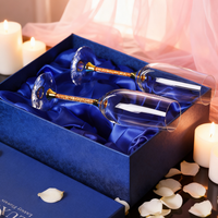 Verre à champagne en cristal personnalisé Shunstone 8 oz Souvenirs de mariage Cadeau romantique pour la Saint-Valentin