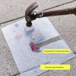 Panneaux de toiture transparents en <span class=keywords><strong>PC</strong></span> pour serres, auvents de jardin, fenêtres, patios, balcons – Protection UV, résistants aux chocs, gravés - Product Image 4