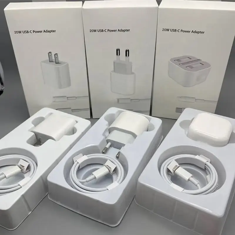 Original Fast Chargeur Rapide Iphone 20w Charger With Cable Type C Chargeur For Iphone Apple 14 13 12 Cargadores De Celulares