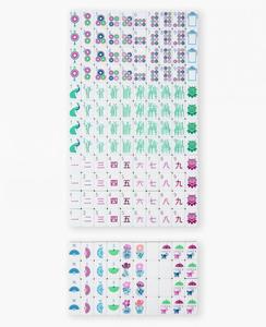 Set Premium di 160 Tessere di Mahjong Americano <span class=keywords><strong>in</strong></span> Acrilico Viola per Tornei e Serate di Gioco di Lusso - Product Image 3