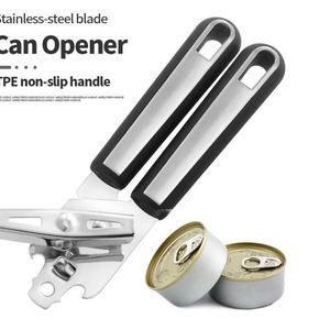 Abrelatas Multifuncional con Mango Antideslizante, Cuchilla Afilada Manual, Abrelatas con Borde Liso, Abrebotellas - Product Image 1