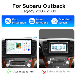 Junsun <b>Wireless</b> Carplay Android Auto Car Radio for Subaru Outback 3 Legacy 4 2003-2009 Car DVD Player Head Unit Car Screen - Product Image 2