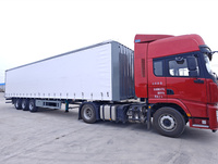 Semi-remorque à rideaux latéraux pour le transport de marchandises, 3 axes, fabrication chinoise, chargement rapide