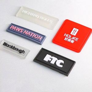 Custom Logo 3d Heat Press Transfer <b>Transparent</b> Silicone Tactical Pvc Soft Rubber Pvc Hat Patches Trucker velcro <b>Label</b> - Product Image 1