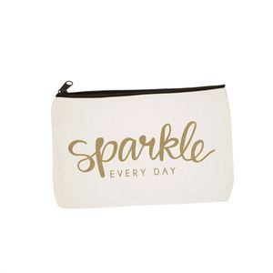 Custom Blank Cotton Canvas DIY Craft Zipper Bags Pouches Pencil Case for Makeup Cosmetic <b>Toiletry</b> Stationary <b>Storage</b> - Product Image 1