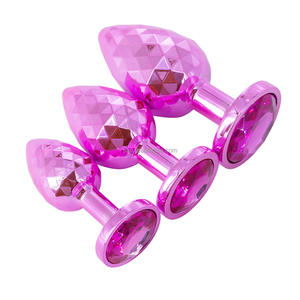 SacKnove kadınlar eşkenar dörtgen renkli elmas yetişkin seksi oyuncaklar paslanmaz anüs dilatör vajina takı aşk stimülasyon Metal Anal <span class=keywords><strong>Plug</strong></span> - Product Image 5