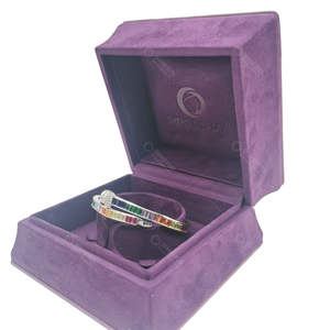 Shero New Arrival Velvet Pu Leather <b>Travel</b> <b>Jewelry</b> Box Logo Ring Creative Packaging Box <b>Jewelry</b> Gift Box Set Packaging - Product Image 2