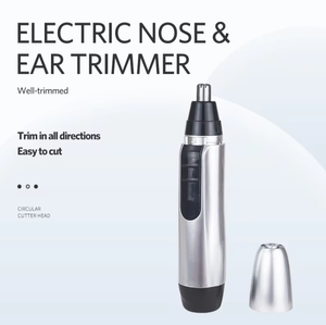 Tondeuse électrique imperméable <span class=keywords><strong>pour</strong></span> <span class=keywords><strong>poils</strong></span> du <span class=keywords><strong>nez</strong></span>, fonctionnant sur piles, tondeuse <span class=keywords><strong>pour</strong></span> oreilles, tête <span class=keywords><strong>de</strong></span> coupe rotative lavable, tondeuse électrique <span class=keywords><strong>pour</strong></span> hommes - Product Image 1