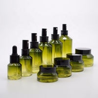 Ensemble de pots de crème pour soins de la peau de luxe, vides, 15 ml, 30 ml, 60 ml, 100 ml, 120 ml, 200 ml, emballage en verre, flacon pompe cosmétique, flacon sérum