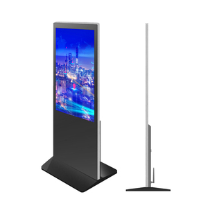 Programable menú restaurante soporte de suelo señalización digital de pantalla táctil todo en una PC VGA/HD <span class=keywords><strong>2</strong></span>/4/ 6/8 puntos del - Product Image 1