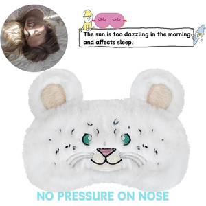 V109 all'ingrosso <span class=keywords><strong>simpatica</strong></span> tigre morbida soffice peluche benda <span class=keywords><strong>divertente</strong></span> novità maschera per dormire copri occhi per bambini maschera per dormire semplice maschera per dormire - Product Image 4