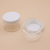 Bouteille en plastique ronde PET de 120 ml avec bouchon à vis blanc à large ouverture en PP pour contenants vides