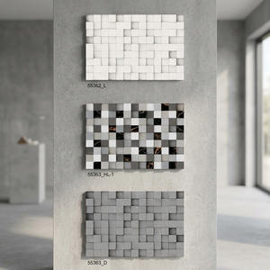Carreaux muraux en céramique à effet 3D décoratif, finition brillante, 300x450 mm, pour cuisine et salle de bain - Product Image 4