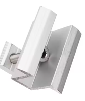 Pince d'extrémité en aluminium de haute qualité 33mm 35mm pour la structure de support de montage solaire de modules PV