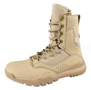 Bottes de combat respirantes DFDB02 en daim pour l'automne et l'hiver – Vert, kaki, gris, noir - Product Image 5