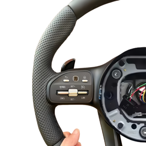 Volant sport en fibre de carbone personnalisé pour mercedes-benz W204 W205 W211 GLE <span class=keywords><strong>CLA</strong></span> W176 W213 W222 y compris la classe CLS G - Product Image 2