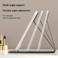 Miroir de Maquillage LED 1x Portable Pliable avec Lampe, Logo/Design Personnalisé, Éclairage de Bureau pour Dortoir et Bureau