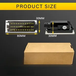Éclairage de plaque d'immatriculation <span class=keywords><strong>LED</strong></span> pour Renault <span class=keywords><strong>Clio</strong></span> <span class=keywords><strong>3</strong></span> 4 GrandTour, super blanc lumineux, ampoules de remplacement à branchement direct - Product Image 5