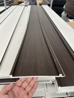 Panneaux muraux solides en PVC, fibre de bambou, WPC, design géométrique 3D moderne, ignifuges, matériau écologique