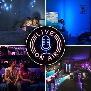 Tùy Chỉnh Sống Trên Không Khí Neon Dấu Hiệu Microphone Neon Ánh Sáng Dấu Hiệu Cho Đài Phát Thanh Chàng Trai Cô Gái Phòng Trò Chơi Phòng Phòng Khách Văn Phòng Quà Tặng - Product Image 6