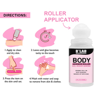 Colle adhésive corporelle personnalisable en roll-on, sans danger pour la peau, résistante à la transpiration et à l'eau, ruban adhésif liquide pour vêtements et lingerie