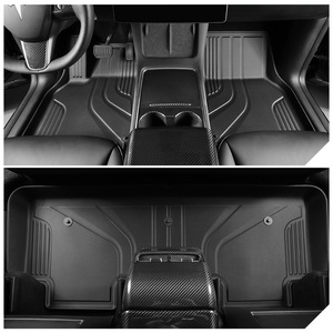 Tapis de sol de luxe pour <span class=keywords><strong>Tesla</strong></span> Model Y, type semi-fermé, en TPE, sans <span class=keywords><strong>logo</strong></span> imprimé, <span class=keywords><strong>origine</strong></span> Guangzhou, livraison directe - Product Image 4