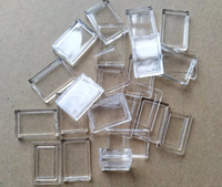 Boîte cadeau de collection, capsule hermétique pour barre métallique rectangulaire de 1 gramme, étui en plastique transparent, dimensions intérieures environ 15*8*1 MM
