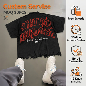 T-<span class=keywords><strong>shirt</strong></span> en coton lourd tricoté uni 220 g/m² avec impression numérique personnalisée – <span class=keywords><strong>Tee</strong></span>-<span class=keywords><strong>shirt</strong></span> vierge de haute qualité pour hommes et femmes – Vente en gros et commandes en vrac - Product Image 5