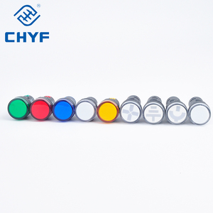 צ 'יף הוביל אור כחול 110v 220v v עוצמת אור מחוון אור חור הרכבה גודל 22mm (7/8 ") 120 ac/dc אור טייס אור - Product Image 1