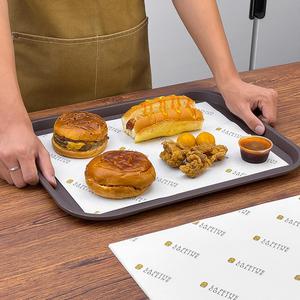 Papier d'emballage biodégradable écologique imprimé sur mesure, résistant à l'huile et à la graisse, jetable, en rouleau, pour hamburgers, gâteaux et snacks - Product Image 2