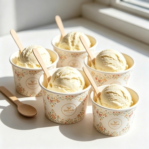 6oz 8oz 12oz 16oz Custom Logo <b>Ice</b> <b>Cream</b> <b>Cup</b> Frozen Yogurt Gelato Bowls Disposable Single Wall Paper <b>Cup</b> for <b>Ice</b> <b>Cream</b> Containers - Product Image 4