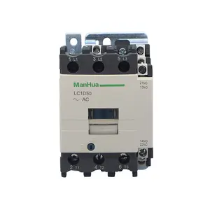 Manhua LC1-D50-Contactor eléctrico telecanico, 3P/4P, diagrama de cableado