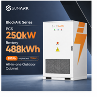 Armoire de batterie solaire extérieure Sunark 250 kW 488 kWh – Système de stockage de batteries commerciales avec PCS pour l'intégration solaire industrielle