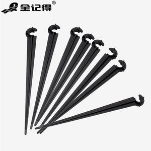 Accessoire d'irrigation par micro-aspersion, tige de fixation pour tube capillaire 4/7, tête de pulvérisation pour jardinage goutte à goutte avec embout en C, support de tube - Product Image 4