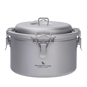 Pentola da <span class=keywords><strong>Campeggio</strong></span> per Cucinare all'Aperto, Pentola per Zuppa, Pentola per Stufati, Cuociriso di Grande Capacità per 4-6 Persone, Possibilità di Stampare Logo - Product Image 5