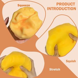 GL Giocattoli Squishy Giganti a Forma di Formaggio, Giocattolo Antistress Super Morbido, Squishy per Ansia e Stimolazione Sensoriale - Product Image 4